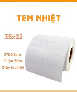 Giấy In Decal , Giấy In Tem Nhãn 2 Tem 35×22 ( tem giá , shop đồ ...)