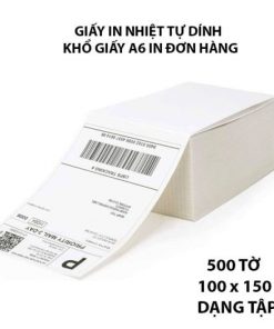 Tệp 500 tem nhiệt in vận đơn khổ A6 100x150