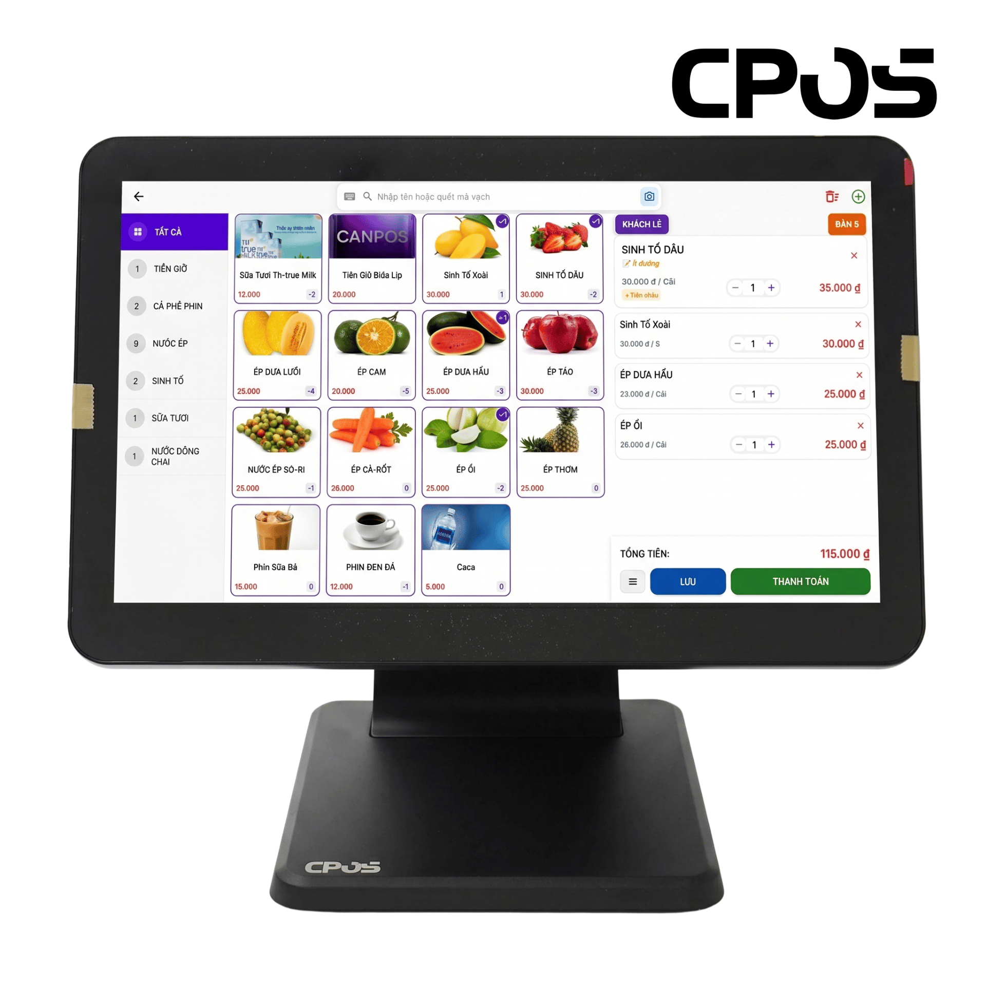 Bản sao của WIFI 6 (14) Máy pos cảm ứng Window CPOS 602 - 2 Màn hình 15.6 inch ( Mới )