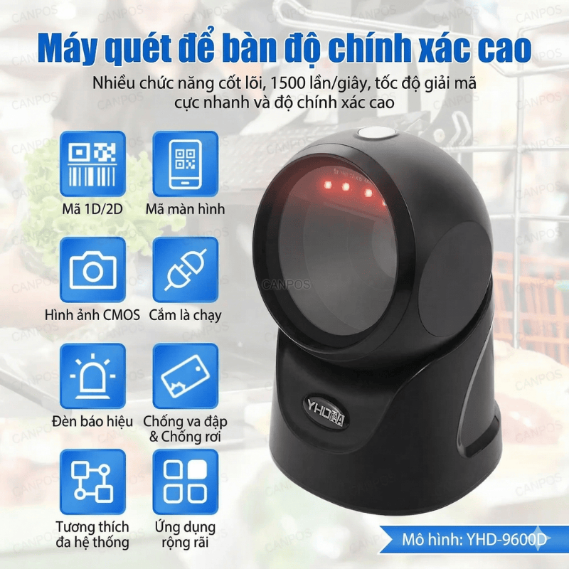 Thiết kế chưa có tên (23) Máy quét mã vạch cao cấp YHD-9600D ( Quét mã vạch , Qr Code , CCCD )