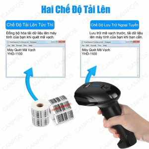 Máy quét có dây 2D YHD 1100D , Quét mã Qr Code và mã vạch 12 Máy quét có dây 2D YHD 1100D , Quét mã Qr Code và mã vạch