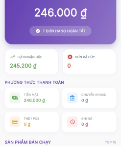 Phần mềm quản lý bán hàng CANPOS ( Gói hỗ trợ Online ) 7 Phần mềm quản lý bán hàng CANPOS ( Gói hỗ trợ Online )